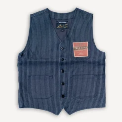 1937 Roamer Vest blue wabash