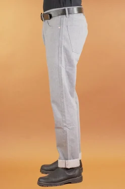 B-04 Relaxed 14oz. Selvedge Colour Denim Grey