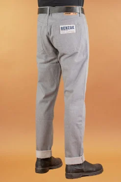 B-04 Relaxed 14oz. Selvedge Colour Denim Grey