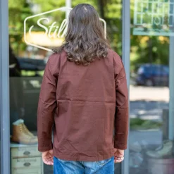 Bakers Overshirt Organic Poplin Brown