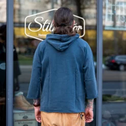 Boxing Hooded Sweatshirt 3/4 Vintage Navy