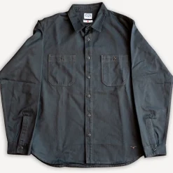 BWS-02 Utility Shirt 8oz. Herringbone Black