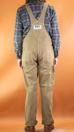 Canvas Bib Overall Green