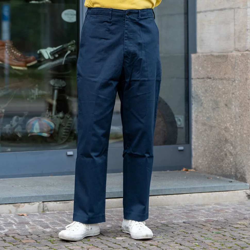 Chino Bio-Baumwolle Twill 300g Relaxed Fit Dark Navy CHINO01