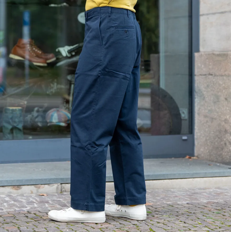 Chino Bio-Baumwolle Twill 300g Relaxed Fit Dark Navy CHINO01