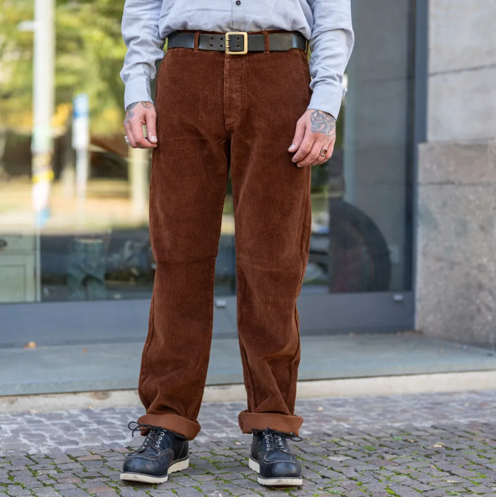 Chino Pant Kindermann Corduroy Brown