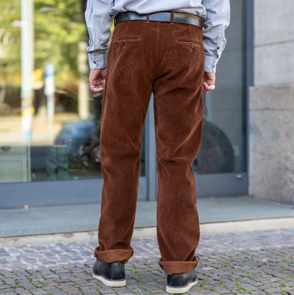 Chino Pant Kindermann Corduroy Brown