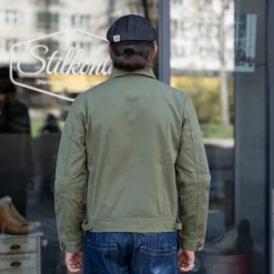 Cotton Canvas Jacket Green