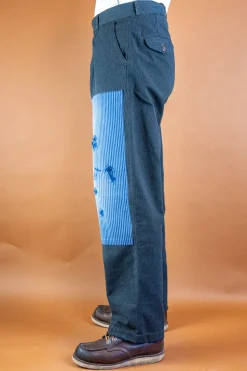 Cotton Pants Grey Striped BnB