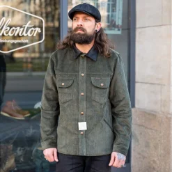 Fargo Trucker Jacket Corduroy Green