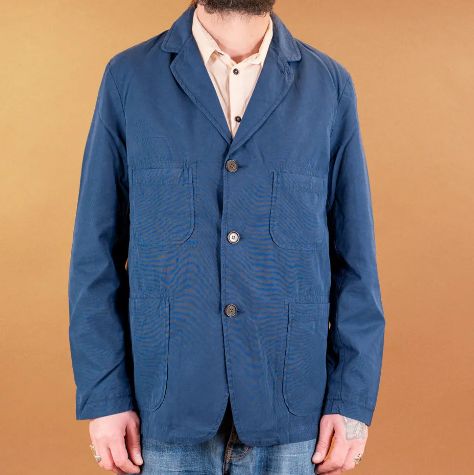 Five Poket Jacket Summer Canvas Navy