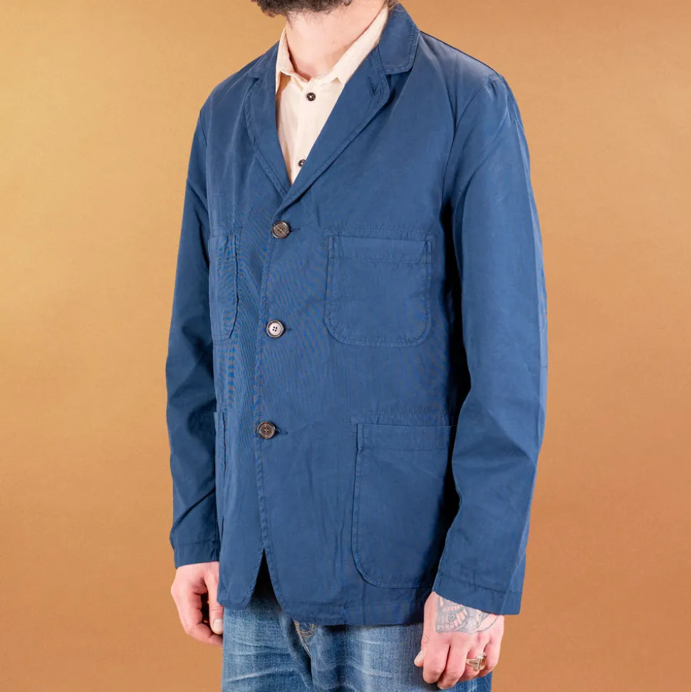 Five Poket Jacket Summer Canvas Navy