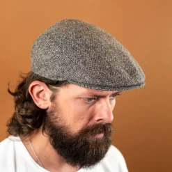 Flatcap Herringbone Wool Brown