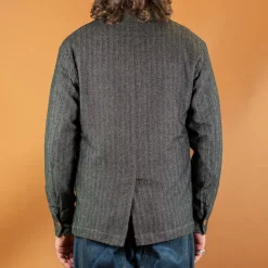 Herringbone Lawyer Jacket Grey