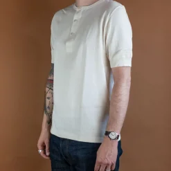 Knopfleistenhemd Kurzarm Nature