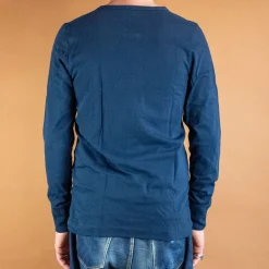 Knopfleistenhemd Langarm Inkblue