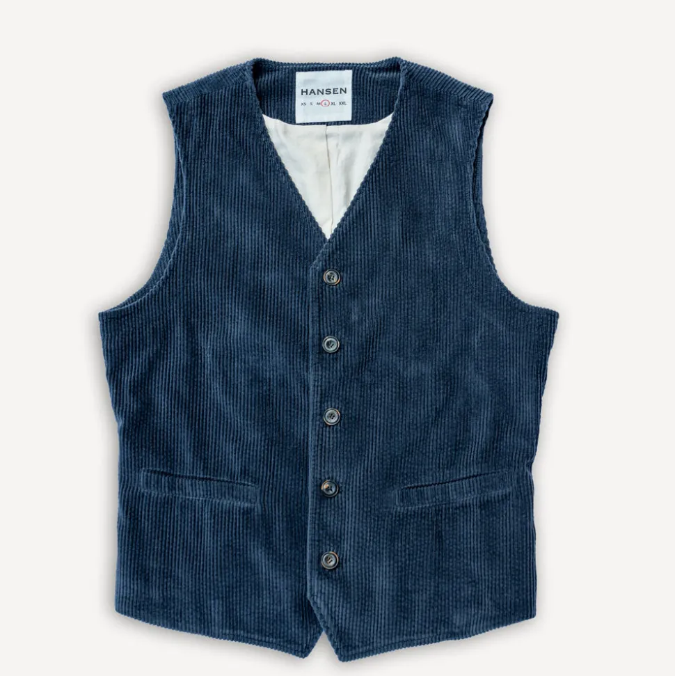 Knud Workwear Waistcoat Dusty Navy