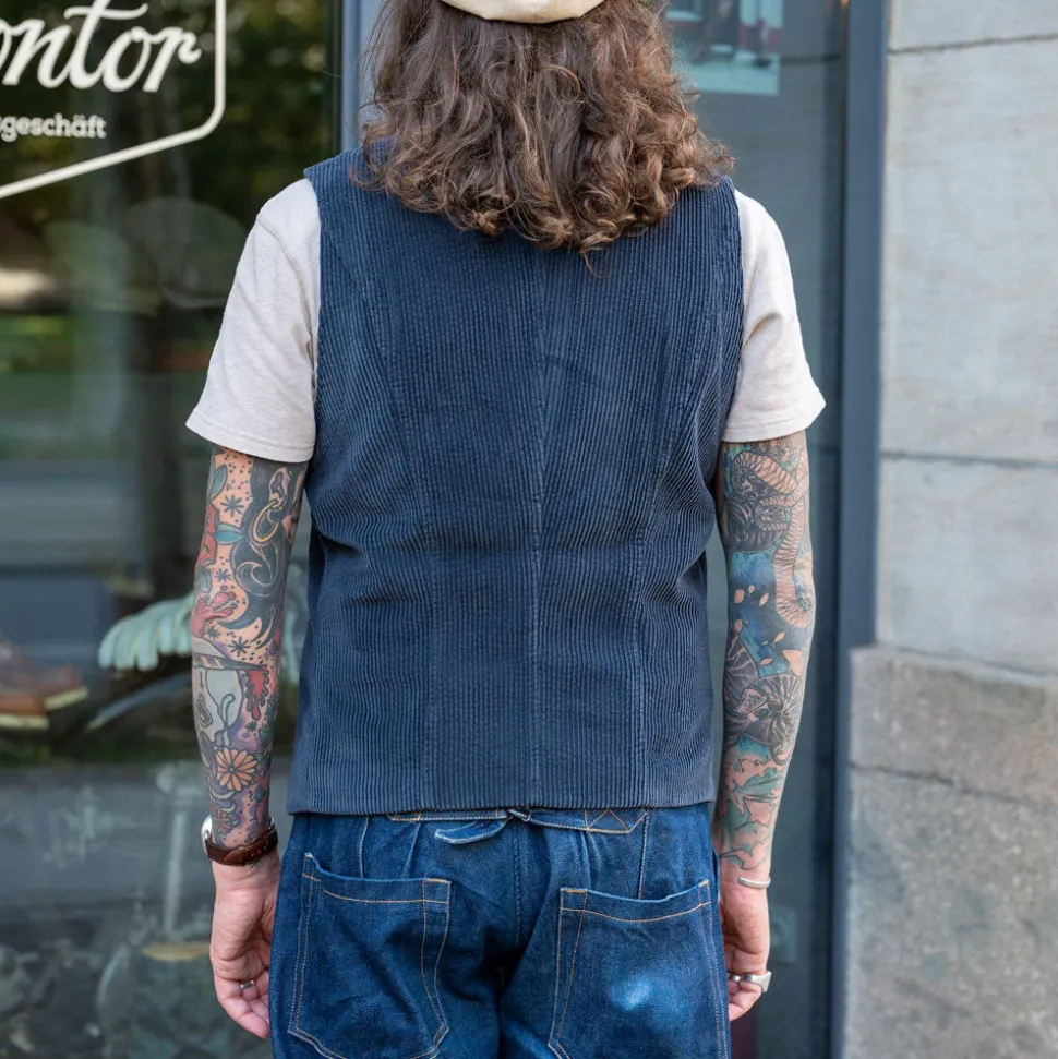 Knud Workwear Waistcoat Dusty Navy