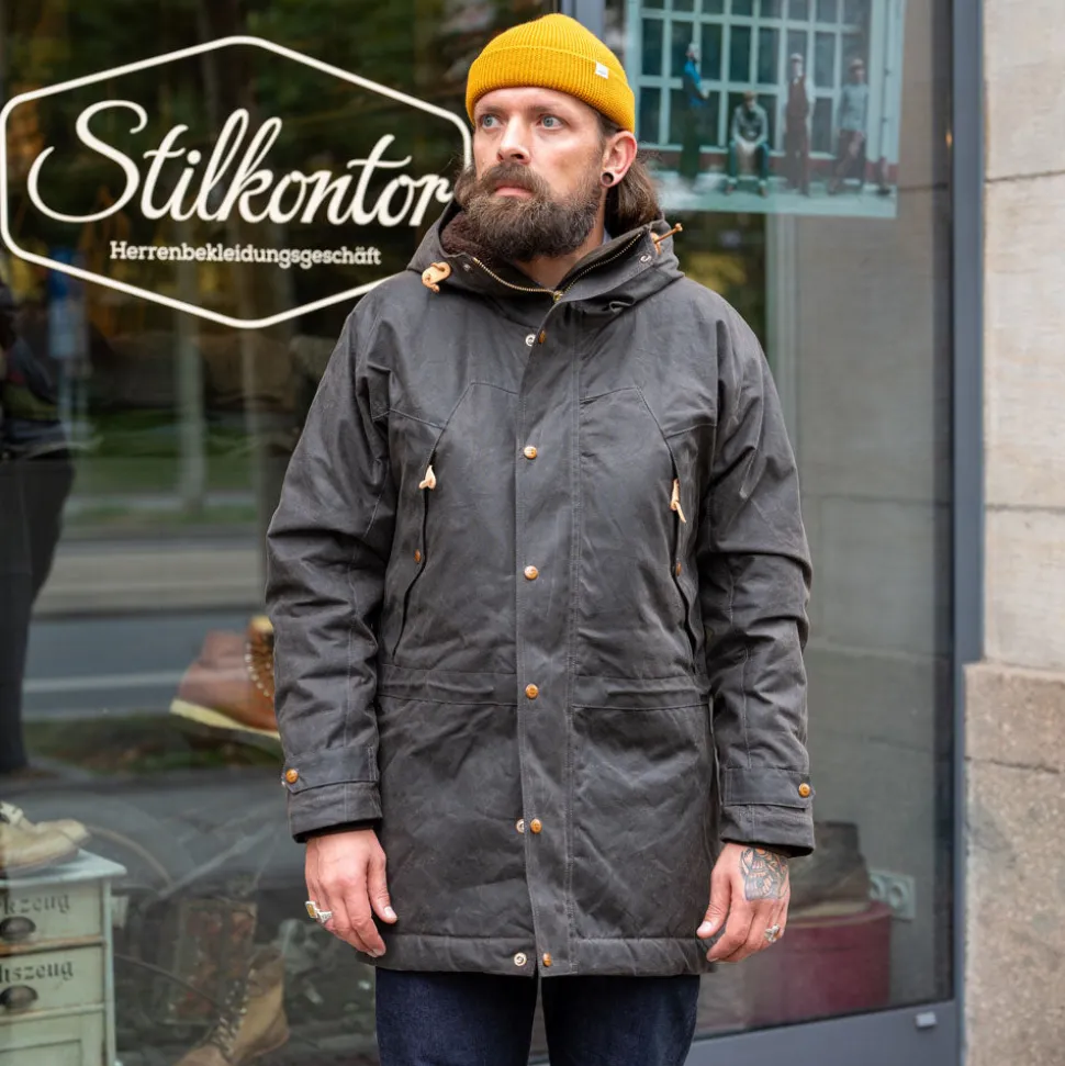 Long Mountain Jacket Waxed Chocolate