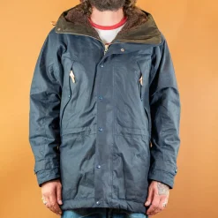 Long Mountain Jacket Waxed Navy