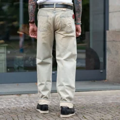 Loose Fit Kurabo 13,5oz Rainbow Selvage Blue Dusty Used