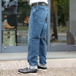 Loose Fit Kurabo 14oz Red Selvage Blue Dark Used