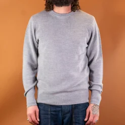 Men's Pullover Merinowolle Classic Fit Grey Melange