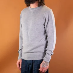 Men's Pullover Merinowolle Classic Fit Grey Melange