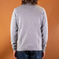 Men's Pullover Merinowolle Classic Fit Grey Melange