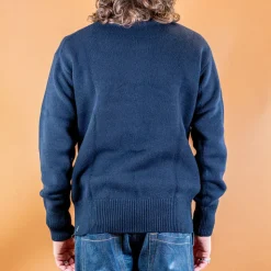 Men's Rollkragen Pullover Relaxed Fit Dark Navy