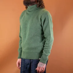 Men's Rollkragen Pullover Relaxed Fit Moss