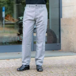 Military Chino Leon Tweed Grey