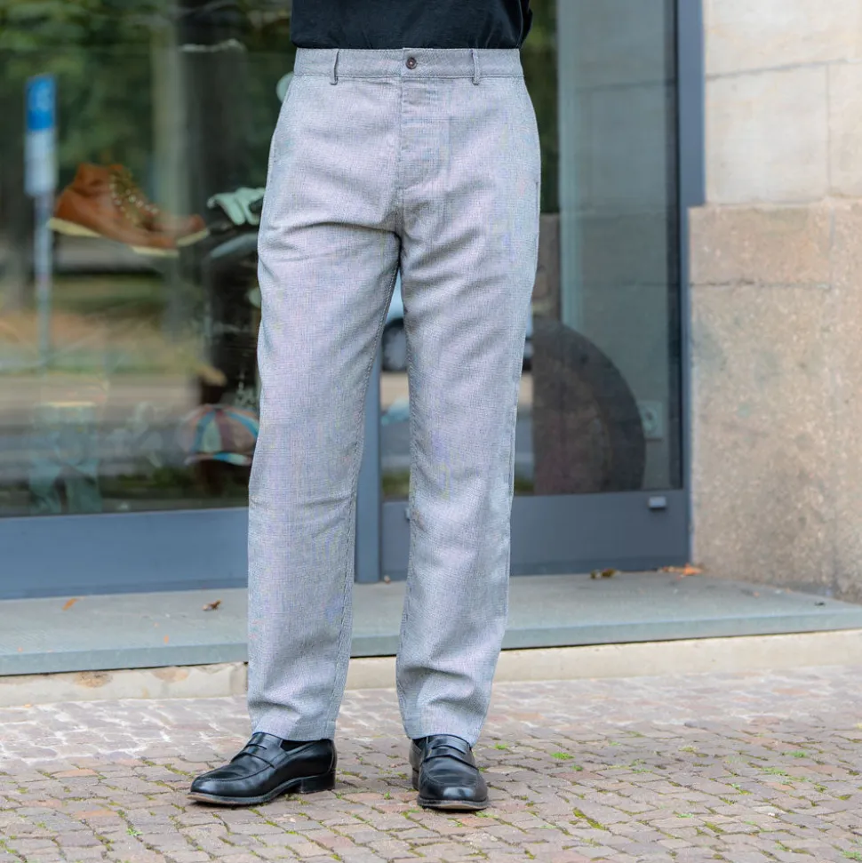 Military Chino Leon Tweed Grey