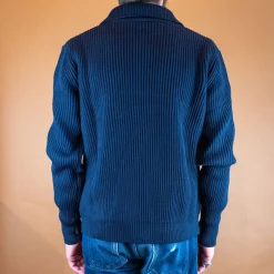 Navy Full Zip Pockets Navy