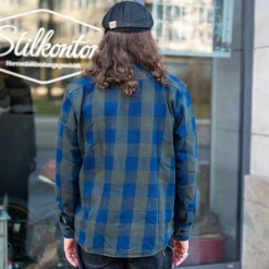 Norris Shirt Indigo/Green