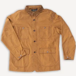 Organic Cotton Duck Chore Jacket IHJ-148 Brown