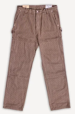 Ortega Pants Herringbone Dobby Brown