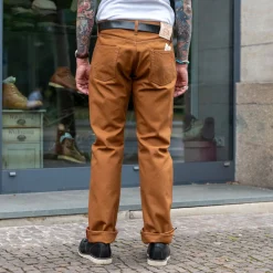 17oz Duck Straight Cut Jeans IH-634D Brown