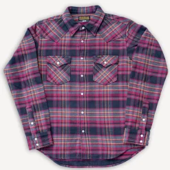 11oz. Heavy Flannel Western Shirt IHSH-403-GRY Grey