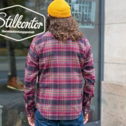 11oz. Heavy Flannel Western Shirt IHSH-403-GRY Grey