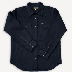 14oz. Herringbone CPO Western Shirt IHSH-410 Black