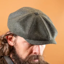 8-Panel Newsboy Cap Dark Green