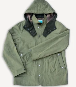 Pollux Mariner Light Hooded Rainjacket Army K1402