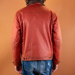 Pollux Waxed Cotton Jacket K6109 Brick Red