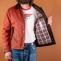 Pollux Waxed Cotton Jacket K6109 Brick Red