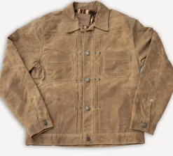 Riders Jacket Waxed Canvas Rust RJ-1