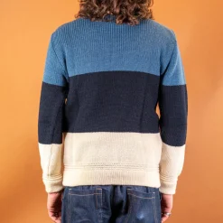 Signal Rollkragen Pullover Seashell/Ink/Trail Blue