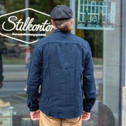 Simon Shirt Eco Flannel Deep Sea