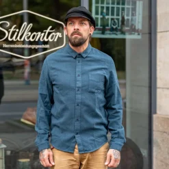 Simon Shirt Eco Flannel Ocean