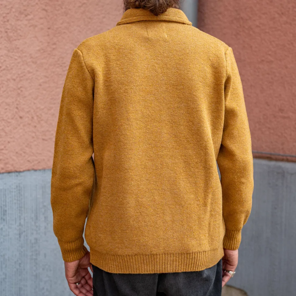 Strickjacke Max 3 18 Oz. Ocker